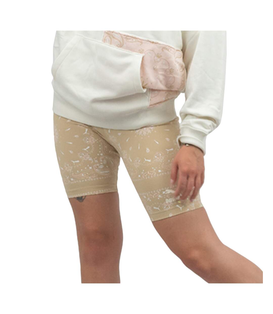 Short Cycliste Marron Femme Puma Paisley