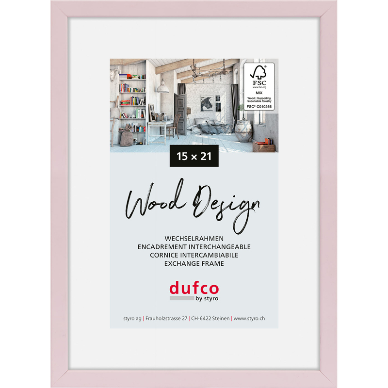 Dufco Bilderrahmen Hay, 15 x 21 cm, hellrosa
