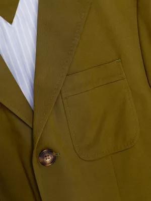 Blazer clássico de corte simples com abotoamento simples