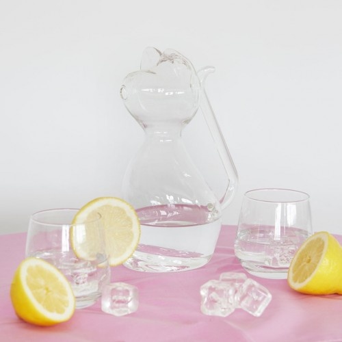 Jarra de água transparente Balvi Meow