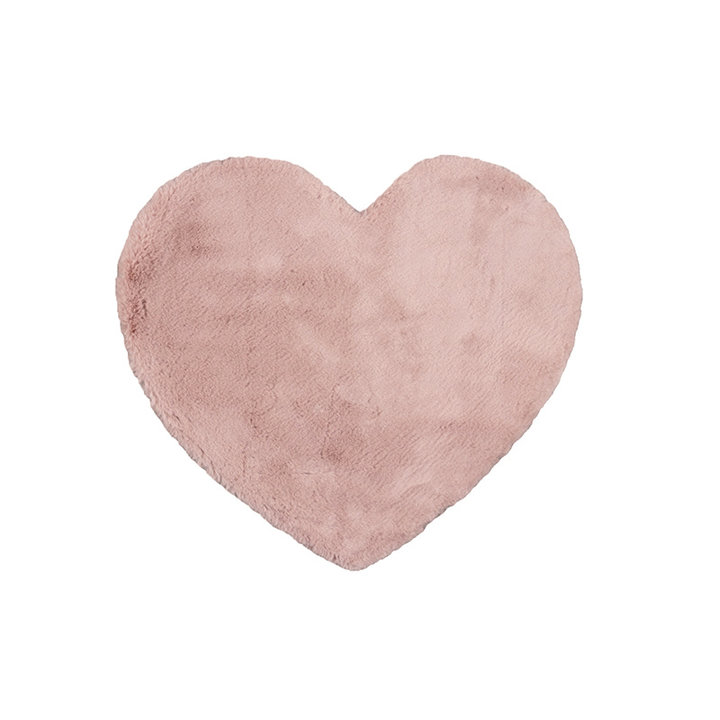 Kindervloerkleed - Huggy Hart Roze | Super fluffy!