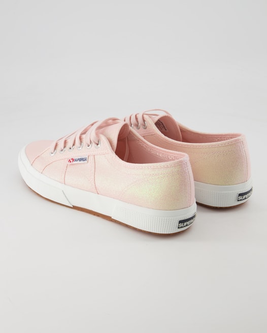 Superga 2750-Lame Schnürschuhe in Rosa