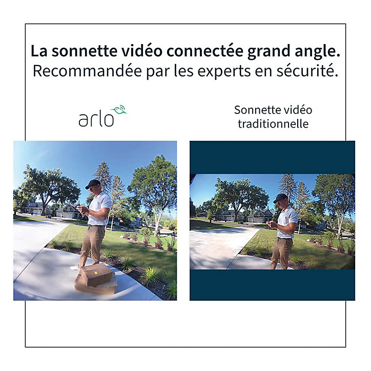 Sonnette vidéo sans fil Arlo blanche