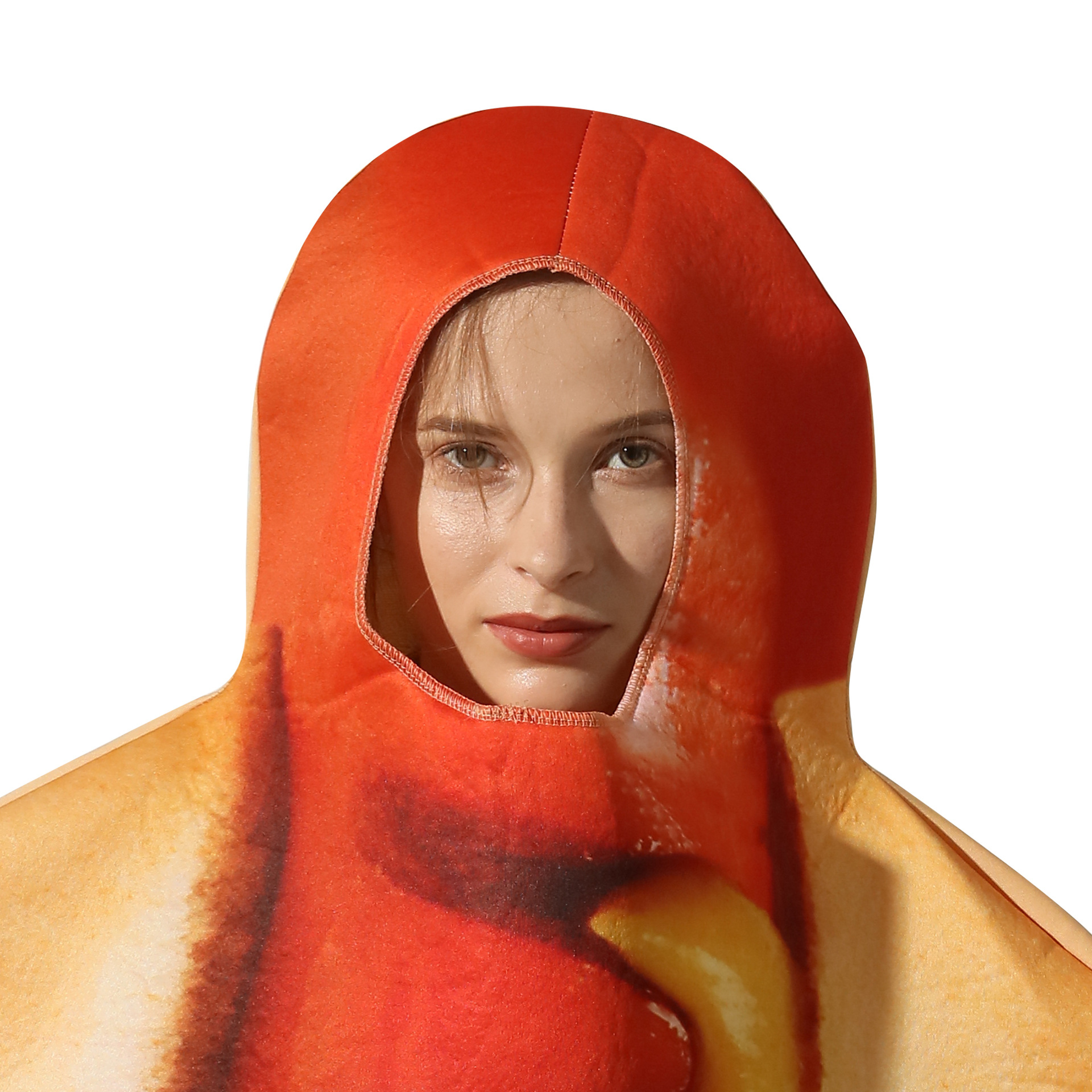 (175-180cm) Fasnachts Erwachsenen Kostüm Hot Dog Verkleidung für Motto Partys / Halloween - Bunt