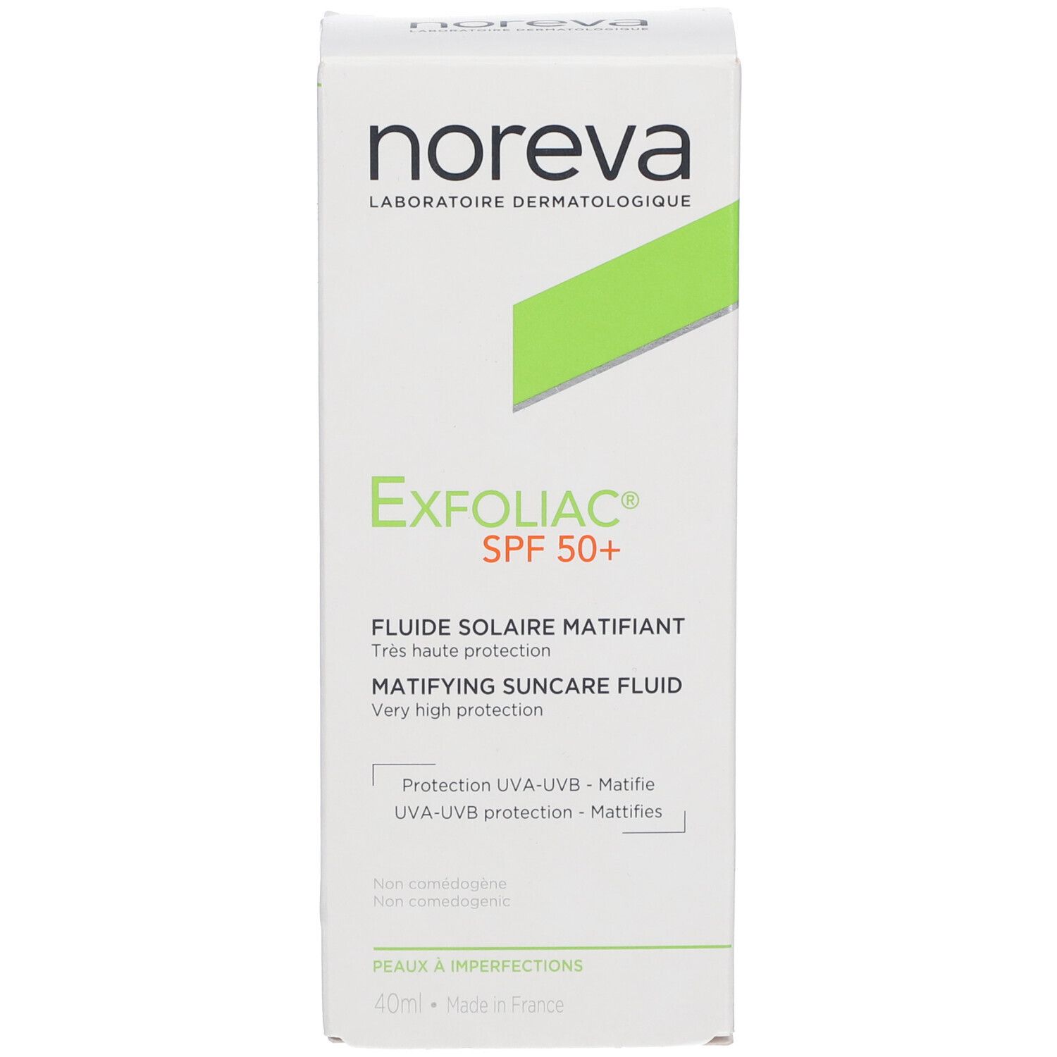 noreva EXFOLIAC® SPF 50+ mattierender Sonnenschutz