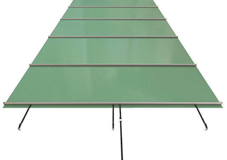 Couverture à barres 650 gris pour piscine 4,45 m