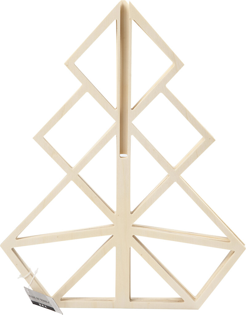 3D Juletræ - H 40 CM - B 32 CM - 1 Stk