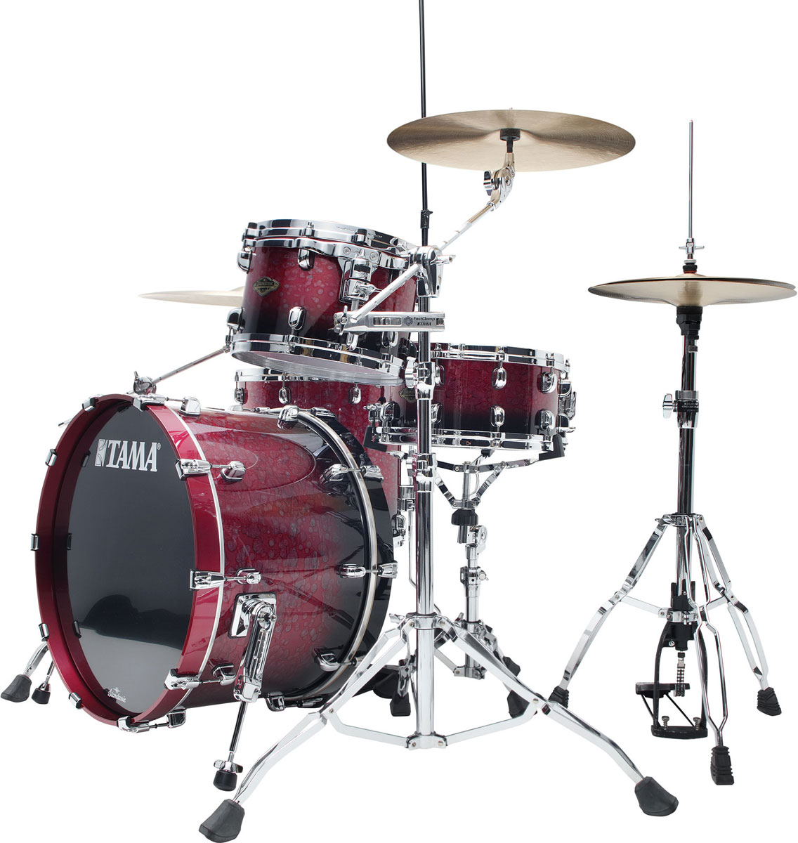 TAMA STARCLASSIC WALNUT/BIRCH ROCK 22 MOLTEN DARK RASPBERRY FADE