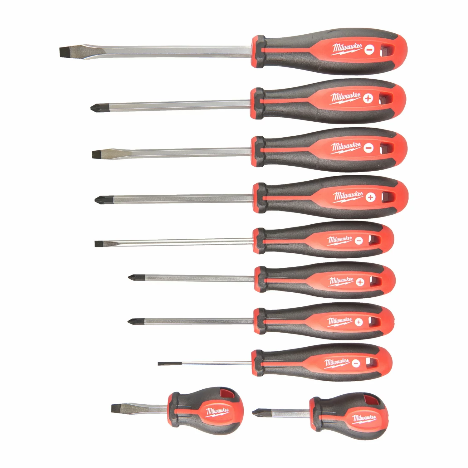 Milwaukee 4932471808 10-delige Tri-lobe schroevendraaiersset - PZ/PH/SL