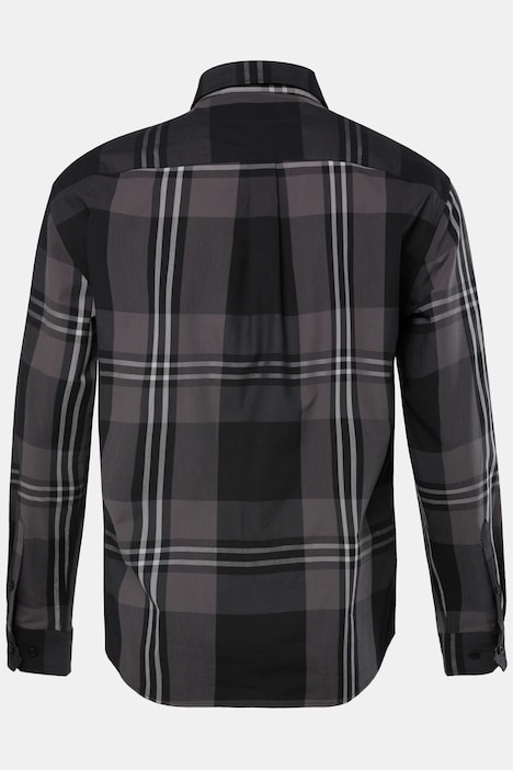 JP 1880 Karohemd, Langarm, Kentkragen, Modern Fit, bis 8 XL