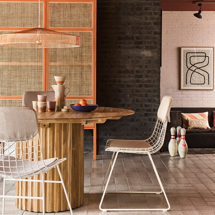 HKliving - Pillar Esstisch rund, Ø 140 cm, cream