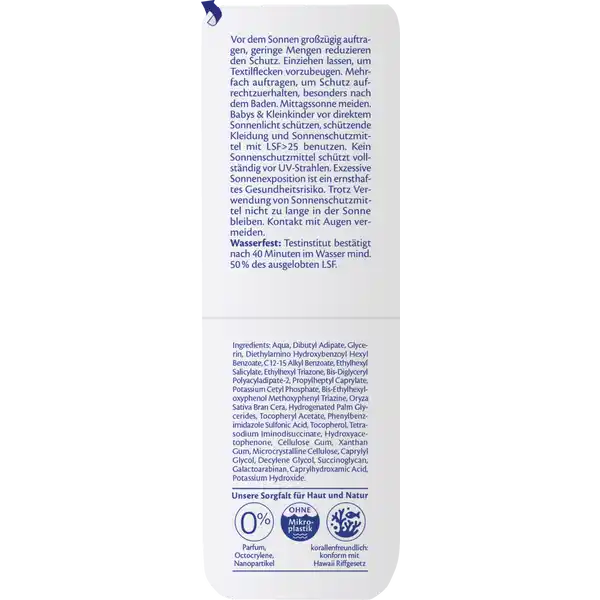 Babysanft Sonnengesichtscreme Ultra Sensitiv LSF 50+