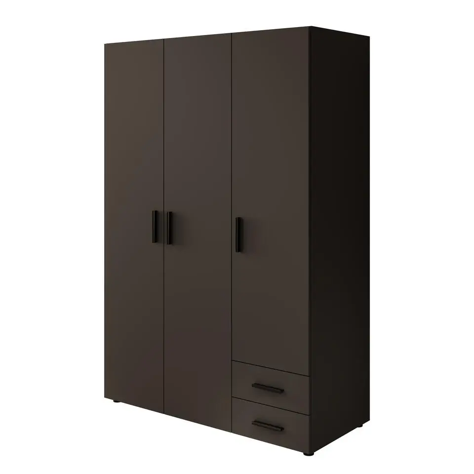Meubella - Kledingkast Bellini - Antraciet - 120 cm