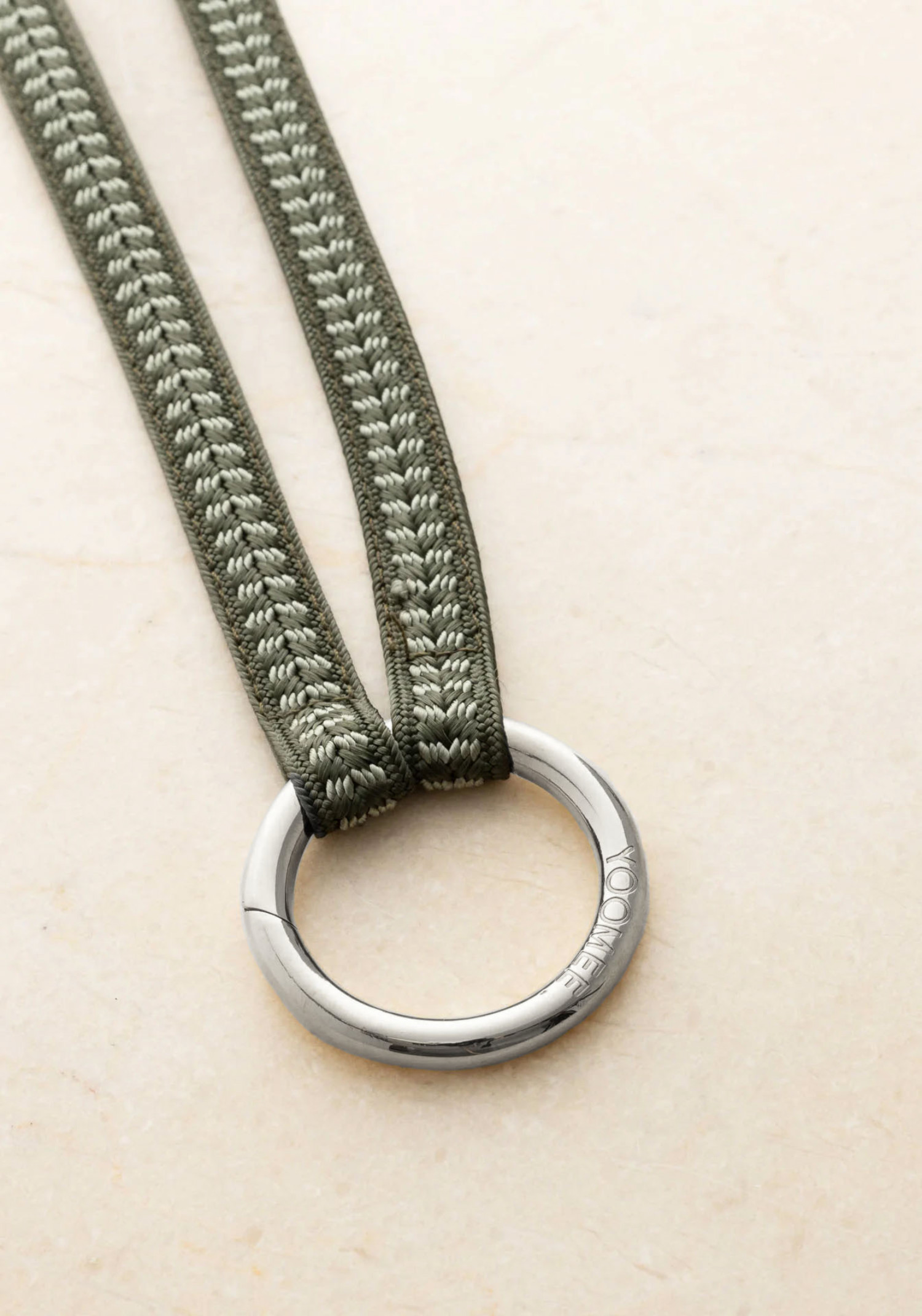 YOOMEE Mini-Schlüsselband Keychain Zahra Artichoke Silver