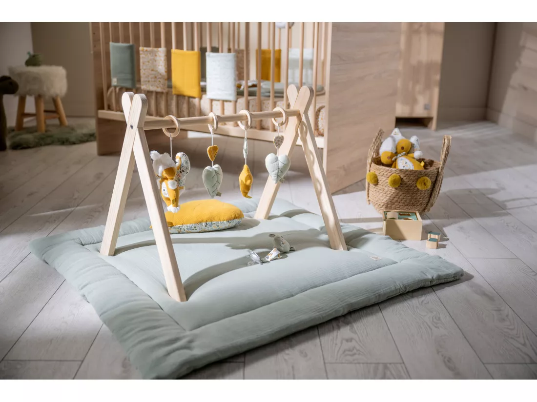 Arche d'éveil bois avec 4 jouets