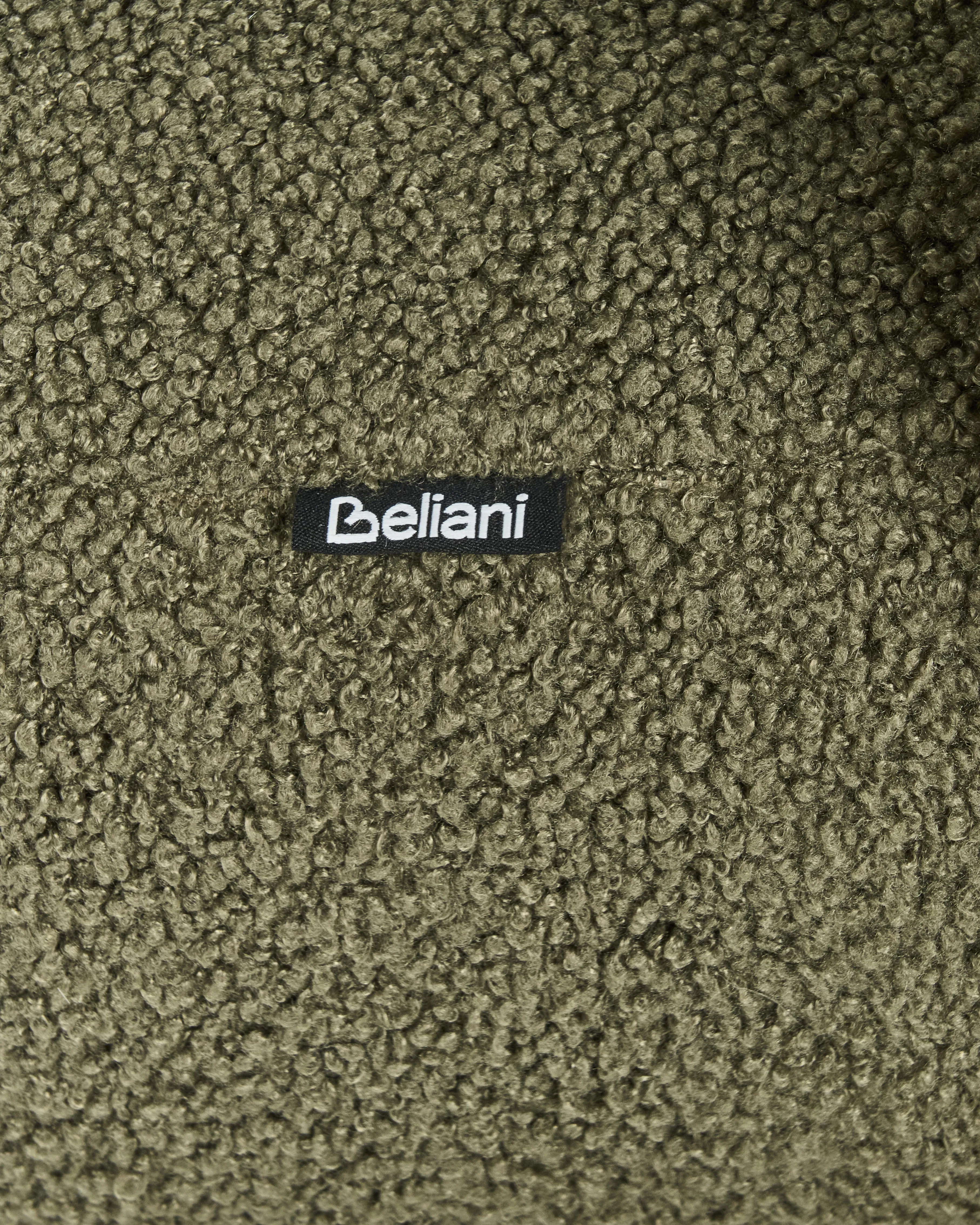 Fauteuil ILBRO Bouclé Groen/lichtbruin