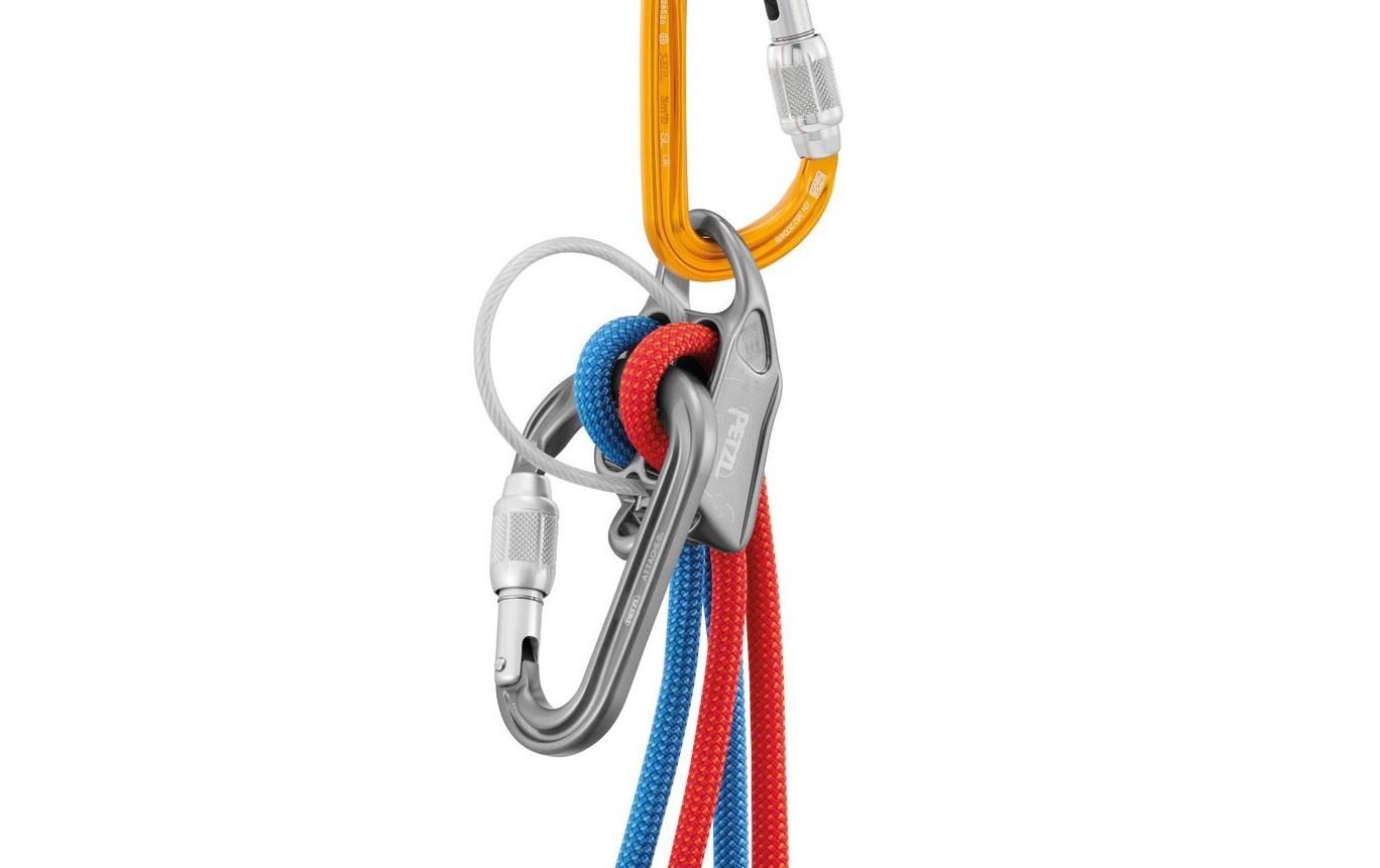 Attache Screw-Lock Carabiner, GrauVerriegelungskarabiner