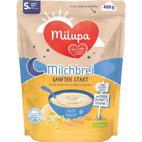 Milchbrei Sanfter Start Gute Nacht, nach dem 5. Monat