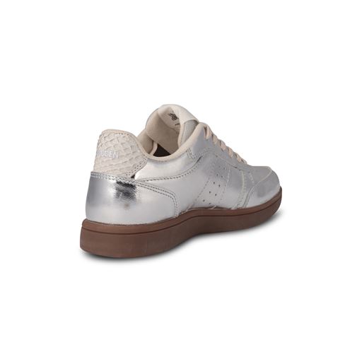 Woden Bjork Leather Sneakers, Silver, 41