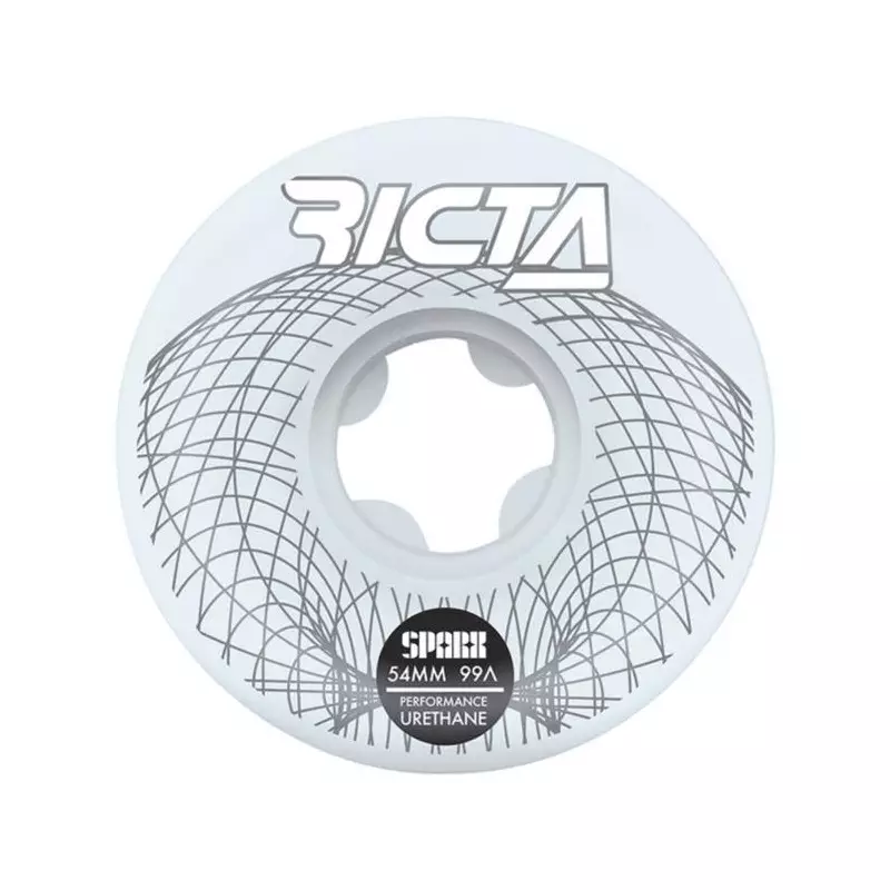 Roues skate RICTA (x4) Wireframe Sparx Blanc 99A 54mm