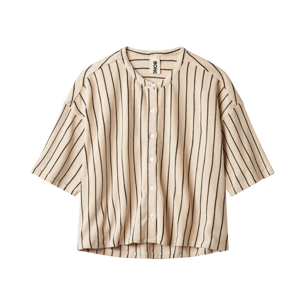 Bongusta  Naram oversized skjorte - creme & ink
