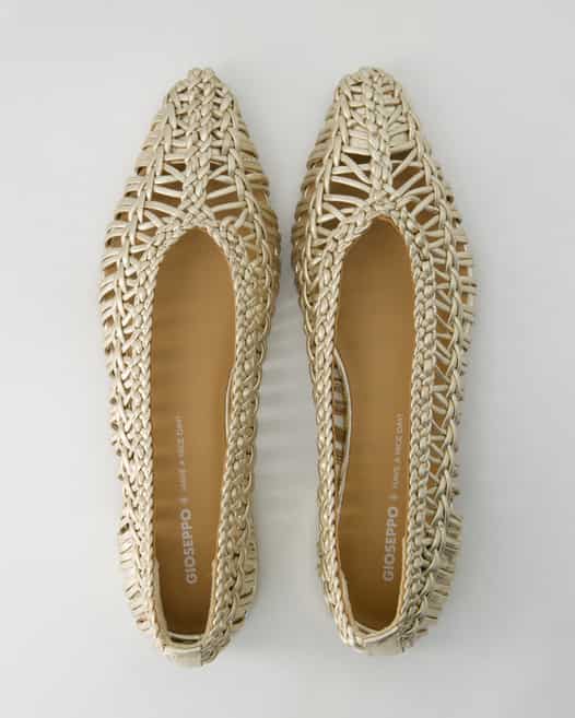 Gioseppo Fayston Ballerinas in Gold