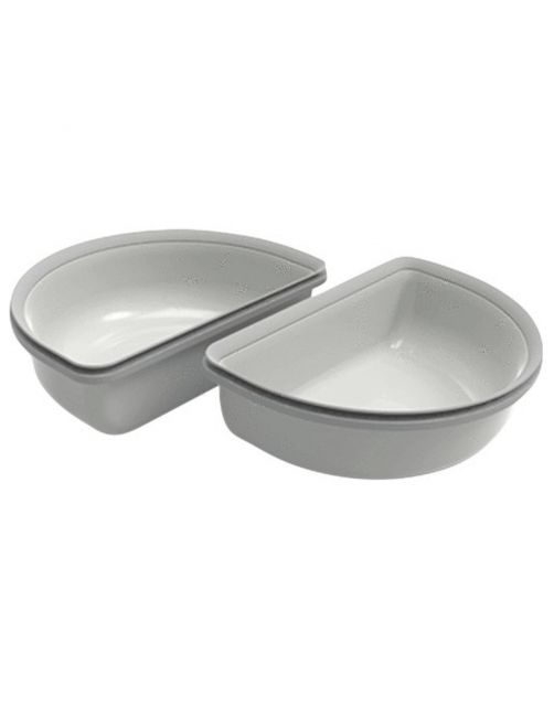 Surefeed Set A 2 Halve Bakjes Voor Microchip Voerbak Connect 10.5x19.5x3.8 cm - Kattenvoerbak