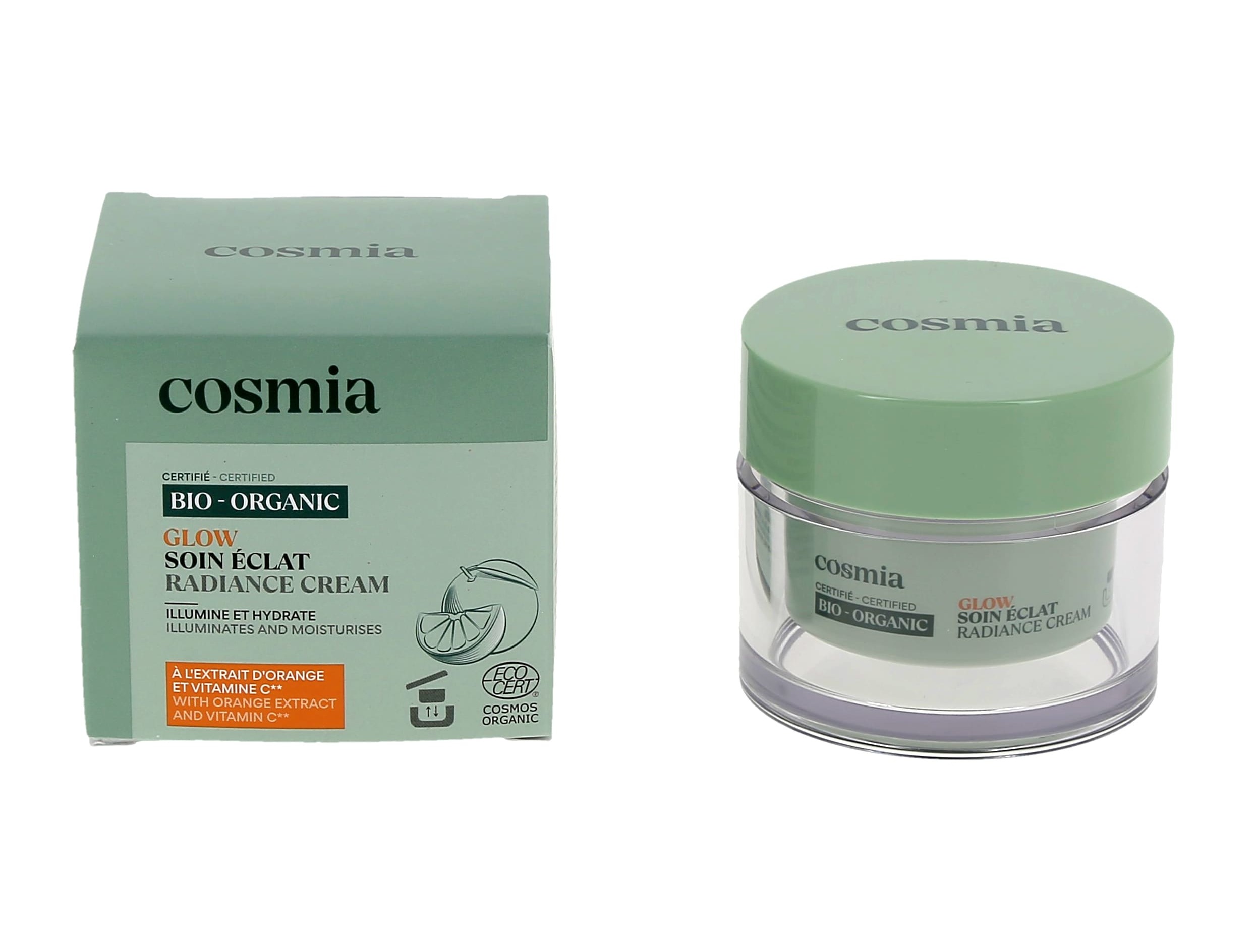 CREME ROSTO COSMIA BIO EFEITO GLOW VITAMINA C 50ML