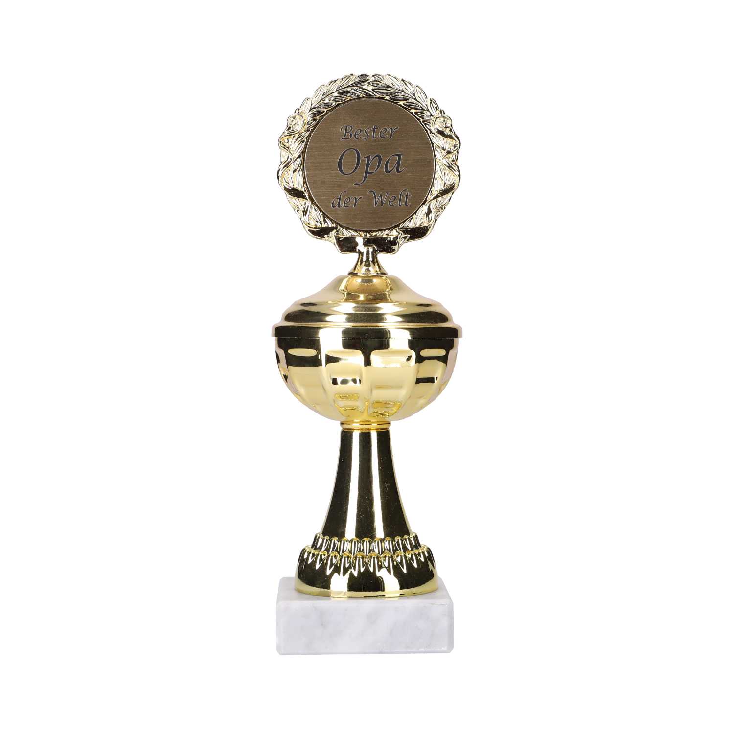 Pokal Gold auf Marmorsockel 22,5 cm 6fach