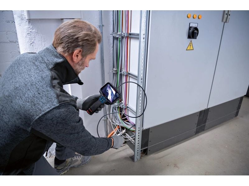 Bosch Professional Endoskopkamera GIC 12 V-5-27 C, Kit Hochauflösende Inspektionskamera und automatische Bildausrichtung für detaillierte Inspektion und Dokumentation