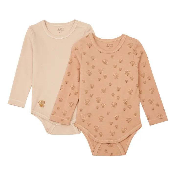 Liewood Lot 2 Bodies Coton Bio Yanni | Vieux Rose