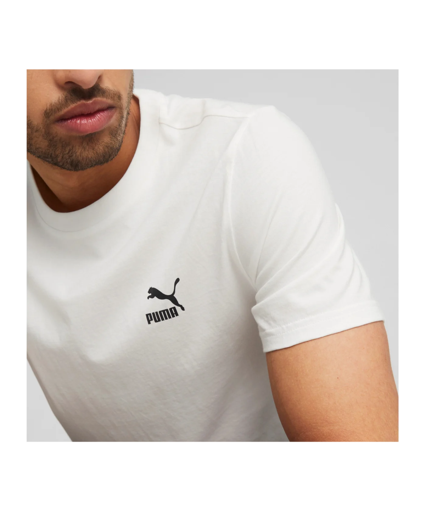 PUMA Classics Small Logo T-Shirt Weiss F02