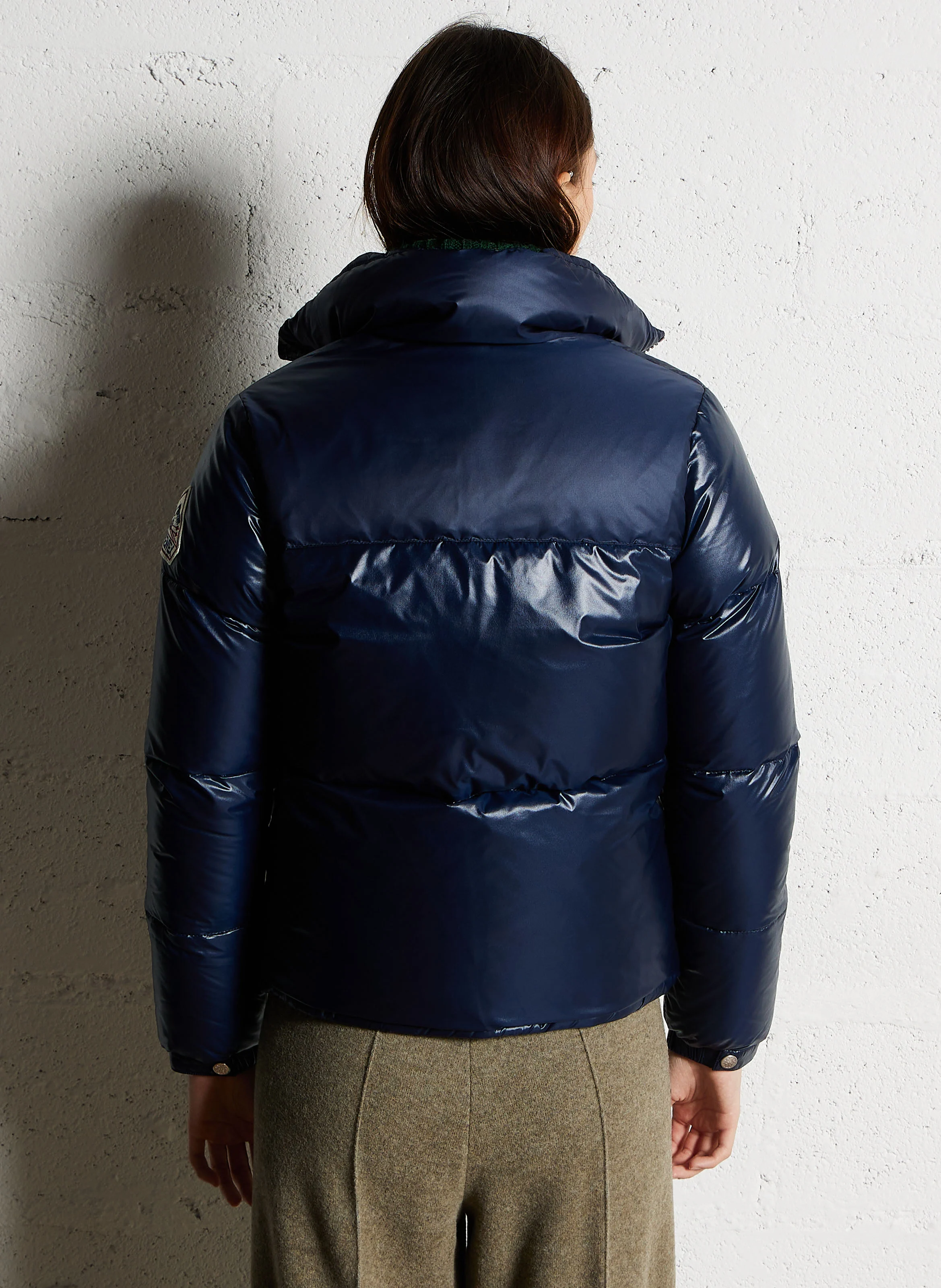 GOLDIN - Doudoune droite col montant | Bleu