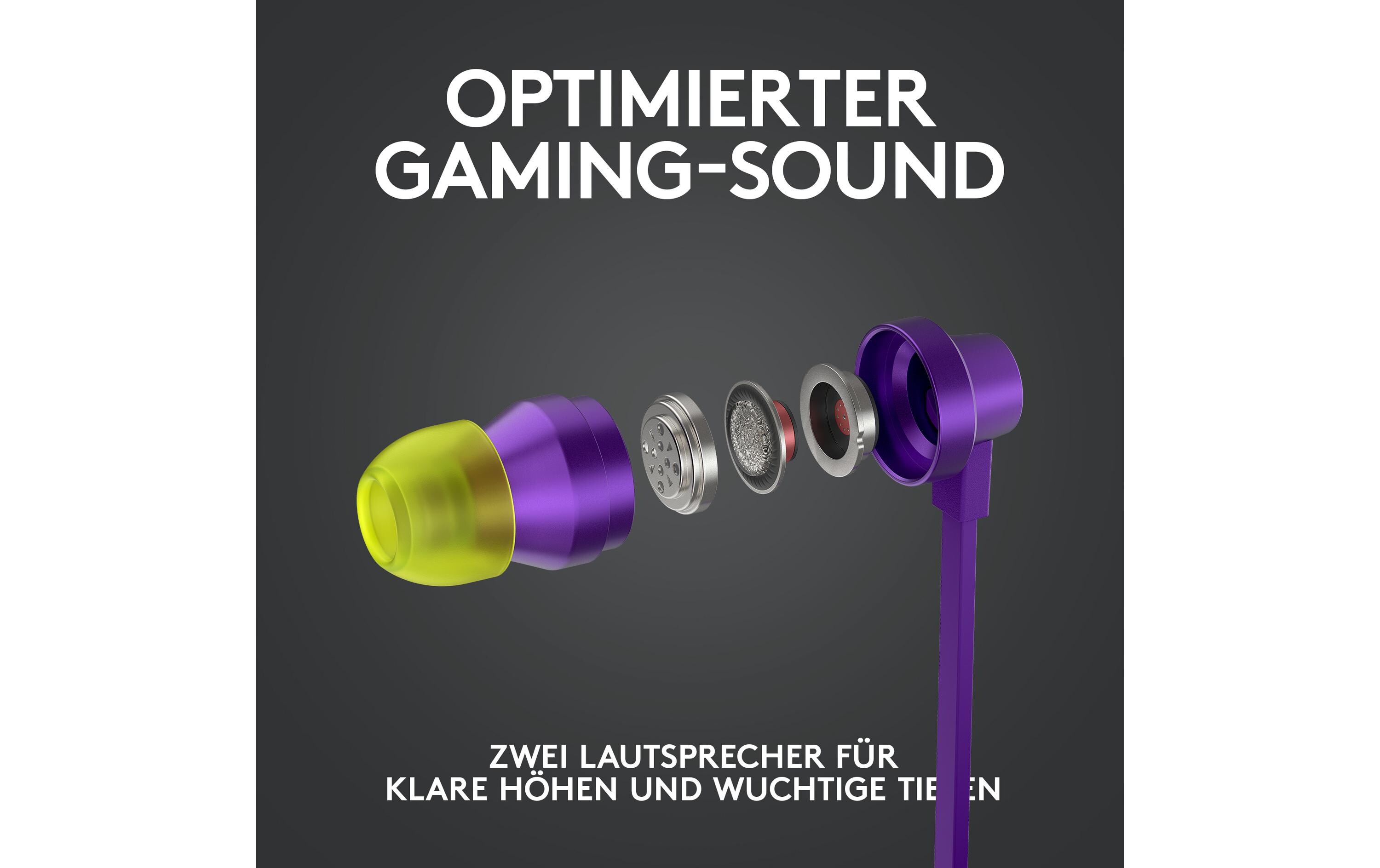 Headset G333 Gaming ViolettGaming-Ohrhörer für klare Kommunikation auf PC, Konsolen und Mobilgeräten