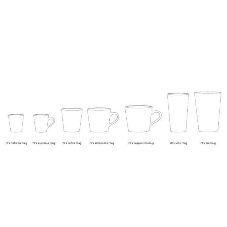 HKliving 70's Ceramic Thee mokken set van 2 baroque