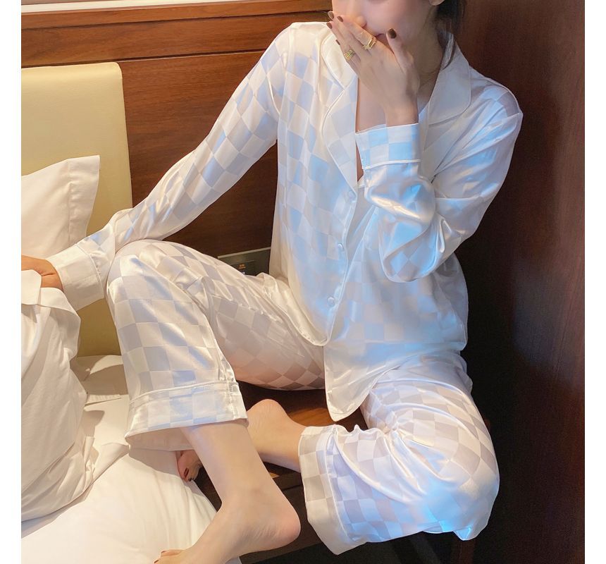 Dazzli - Bijpassende geruite pyjamaset voor koppels