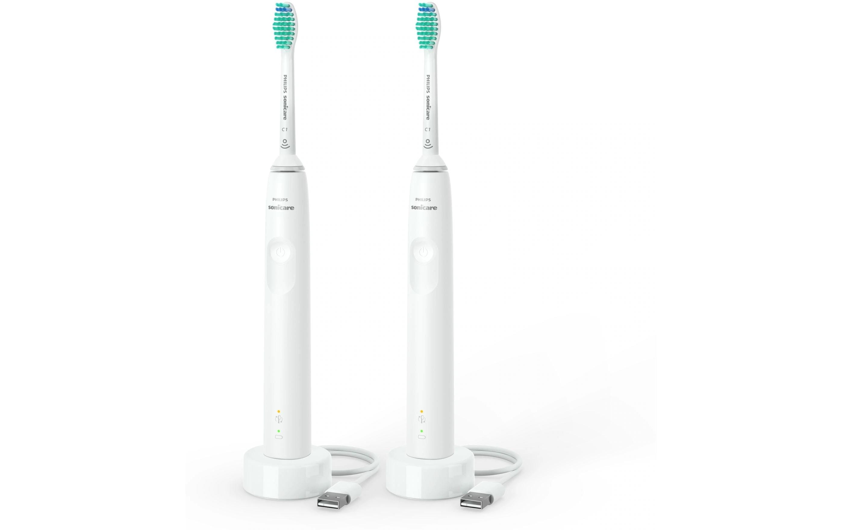 Schallzahnbürste Duo Sonicare Series 3100 WeissElektrische Zahnbürste