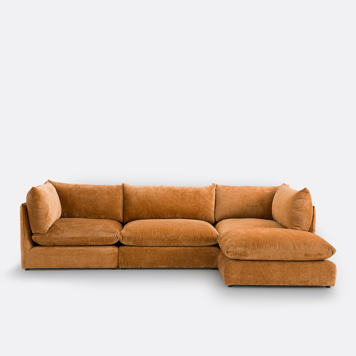 LA REDOUTE INTERIORS<br>Puff modulável, veludo texturizado, Malo