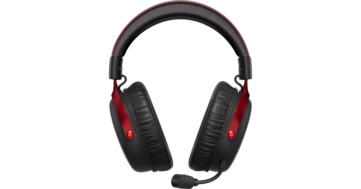 MCHOSEV9 Pro Wireless  over-ear gaming headset  (Zwart/rood, PC / laptop / Playstation / Switch / Smartphone, 2.4G / Bluetooth / Wired / Type-C)