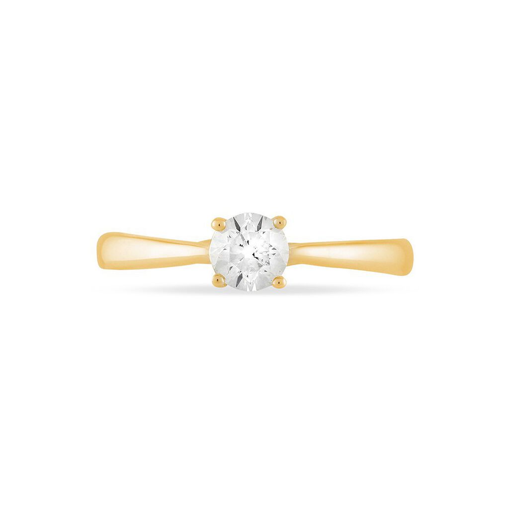 Bague Solitaire Collection Victoria Or Jaune Diamant