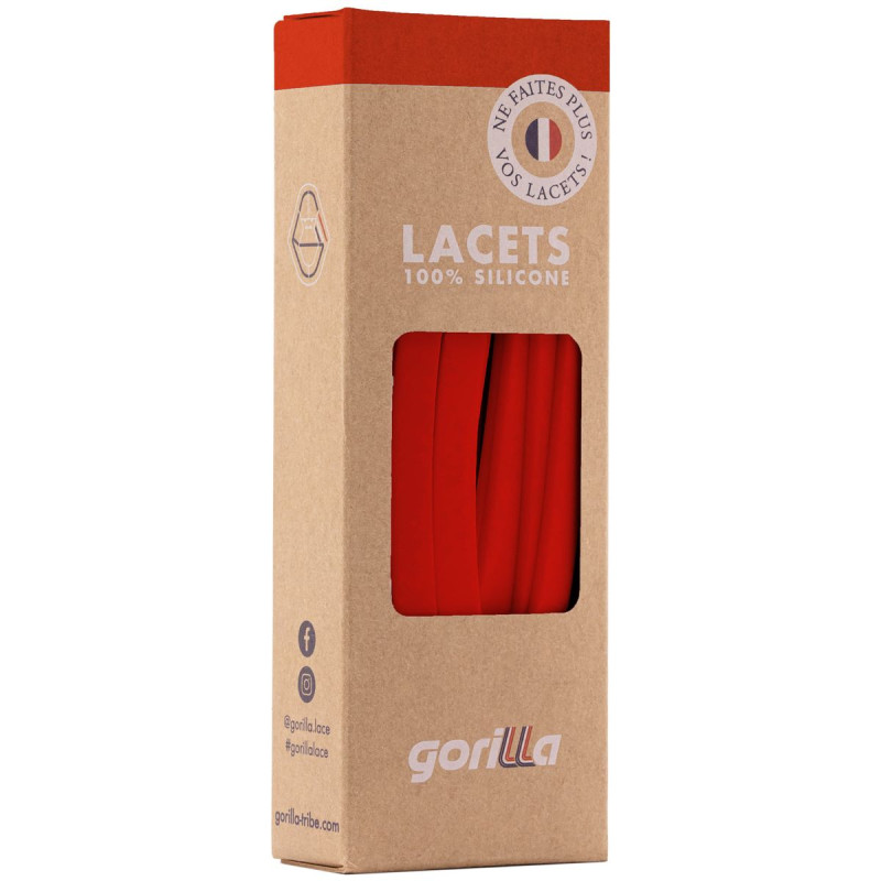 Gorilla Gorilla Lacets Larges Fraise