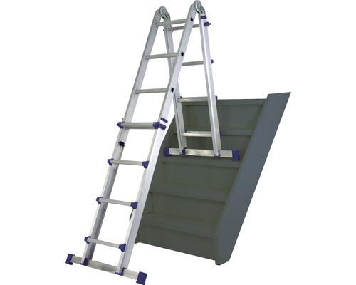WERNER Telescopische Ladder Aluminium 4 x 4 Sporten Werkhoogte 4,3 m