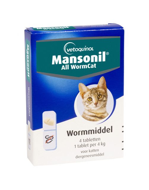 Mansonil All Worm Tablet Cat Small - Anti wormenmiddel