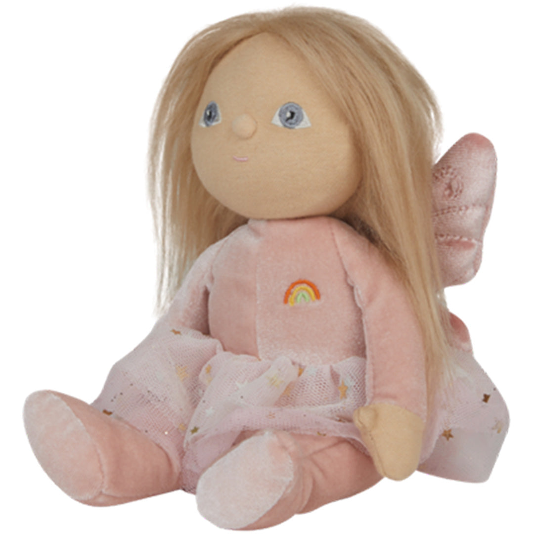 olli ella lappenpop dinky dinkum doll - fairy fiona pink - 22 cm
