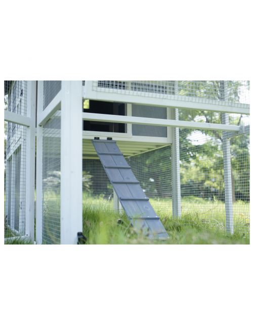 Adori Kippenhok Finn - Dierenverblijf - 211.5x105.5x136 cm Lichtgrijs Wit