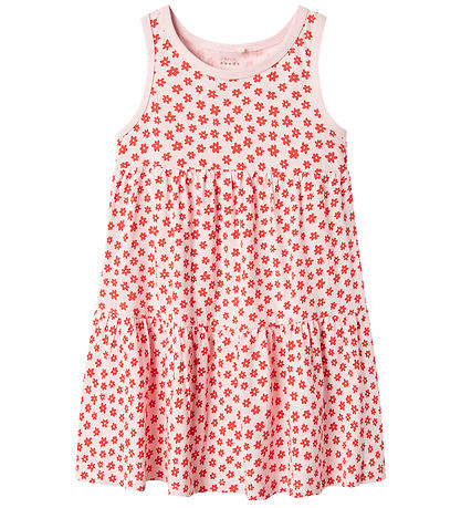 Name It Kjole - NkfVigga Spencer - Parfait Pink/Rød flowers