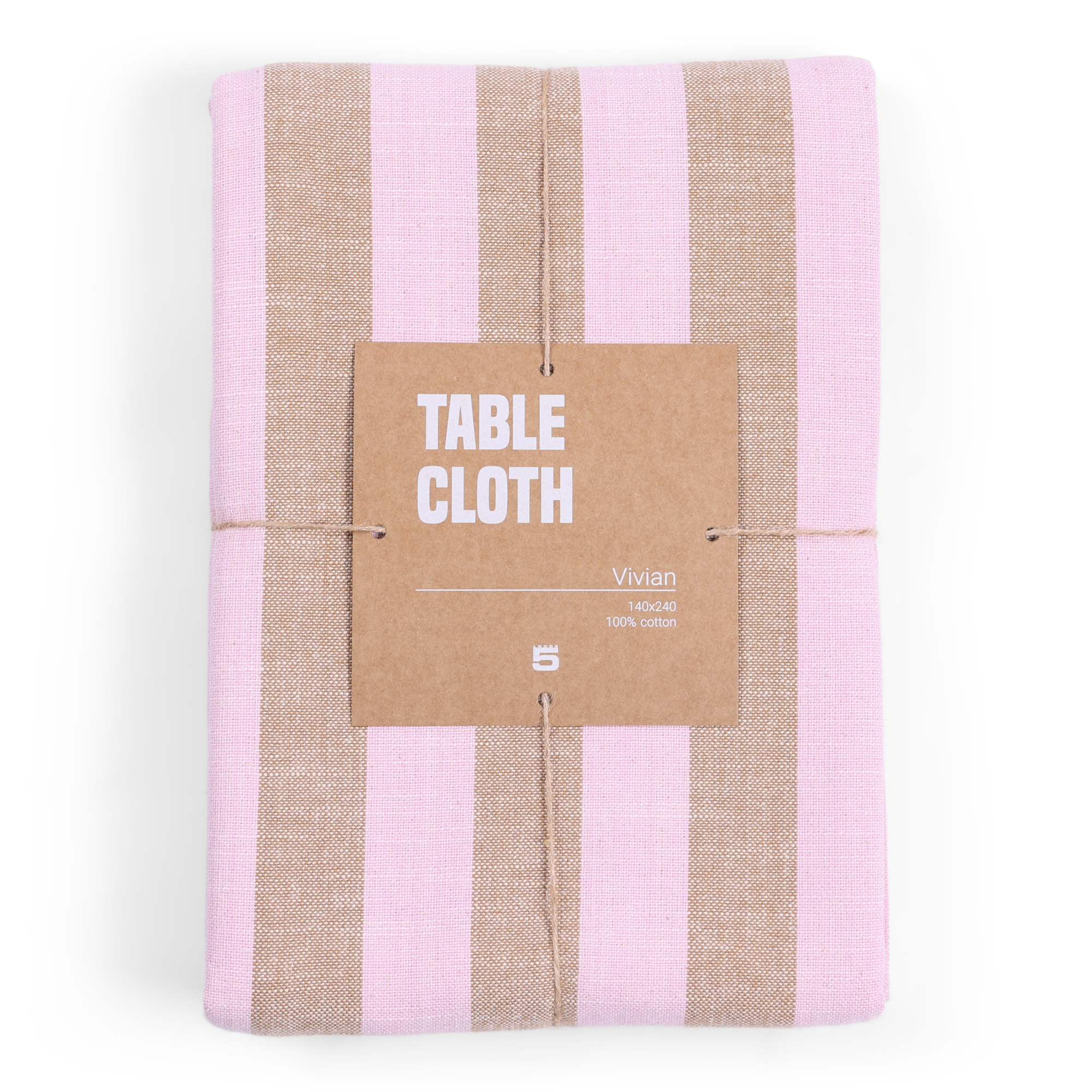 Tafelkleed Vivian pink caramel