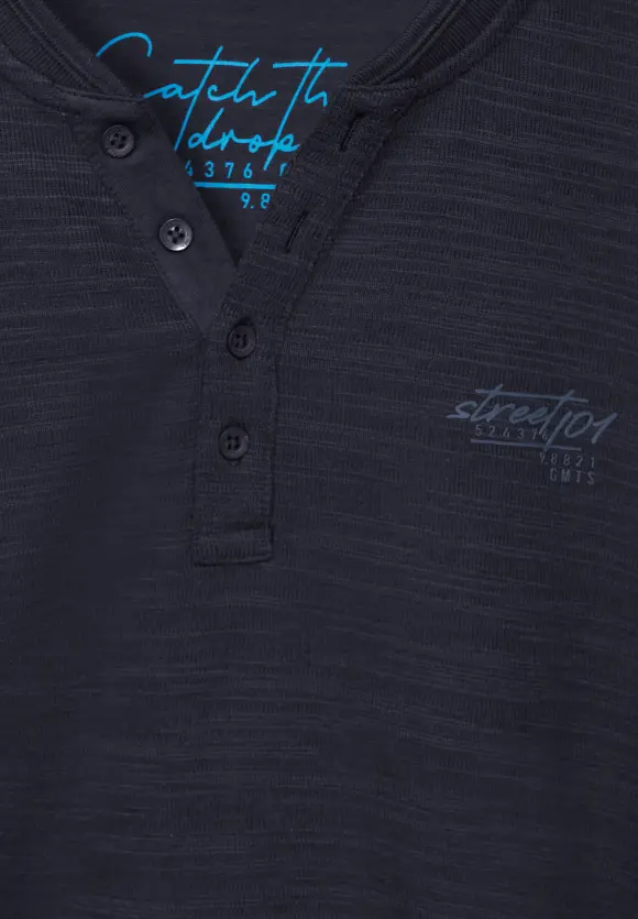 Winterslub Langarmshirt - nightshadow blue