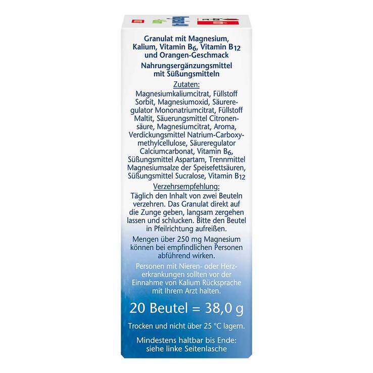 Doppelherz Magnesium+Kalium Direct Pellets, 20 St