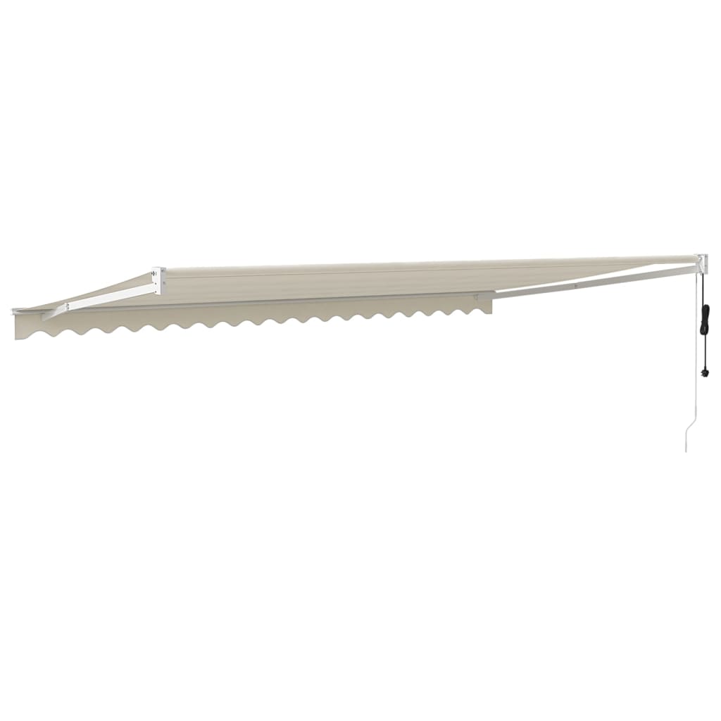 Auvent rétractable automatique crème 5x3 m